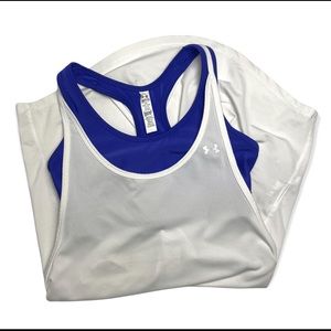 Under Armour tank with sports bra.